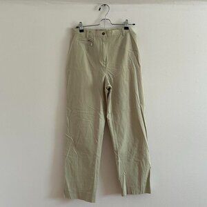 High waisted straight light stretch pants